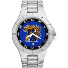 Kentucky wildcats men's chrome alloy watch w/ stainless steel band