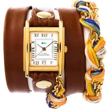 La Mer Collections Primary Friendship Bracelet Wrap Watch