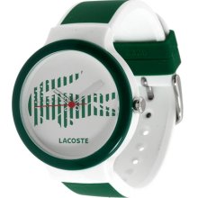 Lacoste 2010569 Goa White Dial With Crocodile Logo Plastic Unisex Watch
