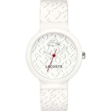 Lacoste Ladies Mid-size White Resin 2010547 Watch Rrp Â£60.00