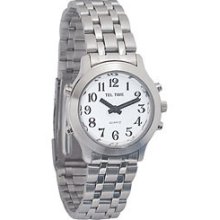 Ladies Classic Tel-time Chrome Talking Watch-chrom