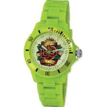 Ladies Ed Hardy VIP Green Watch