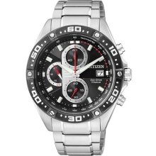 Latest Citizen Titanium Eco Drive Tac Chrono Sapphire Ca0030-52e 100m Mens Watch