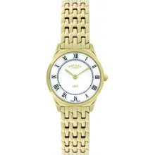 LB08002-01 Rotary Ladies Ultra Slim Gold Plated Watch