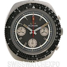 Lecoultre Vintage Chronograph SS Watch Valjoux 72