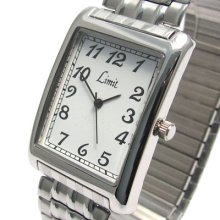 Limit Classic Mens Expanding Oblong Watch 5330 Sil