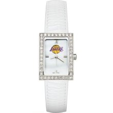 *Los Angeles Lakers Women's Allure Watch with Leather Strap