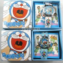 Lots 10 Pcs New Cartoon Doraemon Wristwatches Watch Boxes