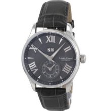 Louis Erard Gmt Mechanical Black Crocodile Leather Mens Watch 82216aa23.bdc36