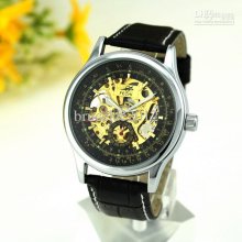 Luxury Cheaper Fechi Stainless Steel Automatic Glass Back Men's Dres