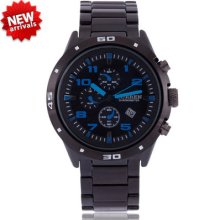 Luxury Fashion Strong Men Quartz Analog Sport Wrist Watch Calendar Dec-dail