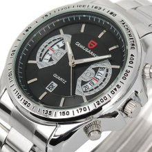 Luxury Gemius Army Military Date Tachymeter Sport Metallic Mens Hand Wrist Watch