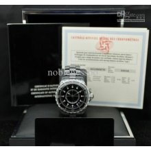 Luxury Ladies With Original Box Papers J12 Diamond Dial Black Cerami