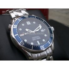 Luxury Mens Professional 300m James Bond 007 Blue Dial Sapphire Auto