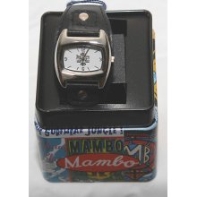 Mambo (buckledown) Ladies Black Analogue Watch