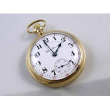 Mans 1906 antique Edwardian Hamilton 21 jewel Model 940 railroad train pocket watch 18 size gold filled