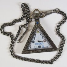 Masonic Pocket Watch Working Tools Mason Freemason