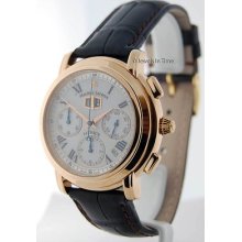Maurice Lacroix Masterpiece Flyback Annuaire Chronograph Watch 18k Rose Gold