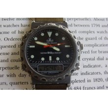 Meister Anker Analog Digiatal Alarm Chronograph Men's Wristwatch