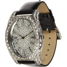 Melania Luxury at the Ritz Patent Leather Strap Watch - Black - One Size