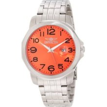 Men's 80168 Specialty Orange Dial Stainless Steel