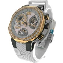 Men's Clerc Odyssey 18k Rose Gold Pvd Diamond Automatic Watch
