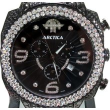 Mens Diamond Arctica Watch Round Cut ASQBDCb-D1-B2AB 28.00ct