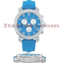 Mens Diamond Benny Watch 4ct Blue