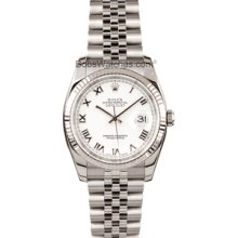 Men's Pre-Owned Rolex Oyster Perpetual DateJust Steel 116234