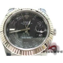 Mens Rolex Datejust Ii Steel And White Gold 116334 Watch