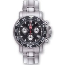 Mens Swiss Military Navy Diver Black Dial Chronograph Watch