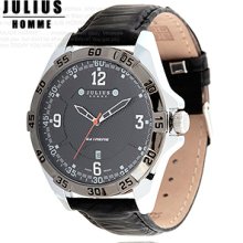 Men's Watch / 4 Types / Leatherband / Date / Jah-038