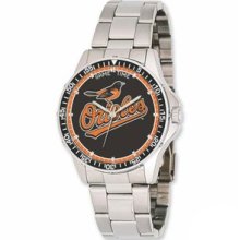 MLB Baseball Watches - Men's Baltimore Orioles Stainless Steel Major