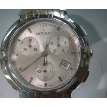 Movado Swiss Men's Watch Quartz All Stainless Sapphire Original Edition