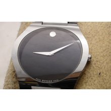 Movado Tungsten Carbide Watch 89 C6 1850,s8978055,museum Dial,saphire Crystal