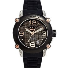 Mulco MW2-28086-125 Mwatch Black Dial Black Silicone Unisex Watch