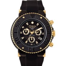 Mulco Mw3-70601-025 Stainless Steel Chronograph Black Dial Watch