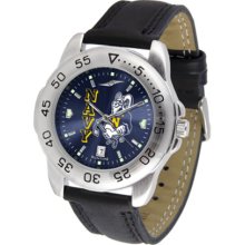 Navy Midshipmen Sport AnoChrome Men's Watch with Leather Band