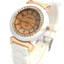 New Fasion Dial Silicone Quartz Unisex Jelly Casual Dark Brown Face