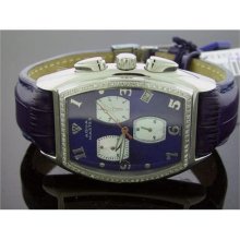 New Men's Aqua Master 1.00CT Blue Face Diamond Watch ...