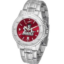 New Mexico State Aggies Competitor AnoChrome-Steel Band Watch