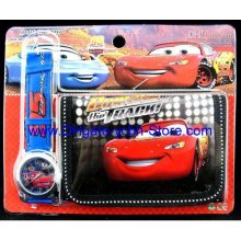 New Styles Cars-plex Cartoon Wallet Watches Children Watches Car Pur