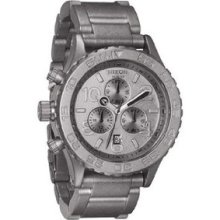 Nixon 42-20 Chrono A0371033 Ladies Stainless Steel Case Chronograph Date Watch