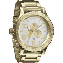 Nixon 51-30 Chrono Watch- Champagne Gold/Silver
