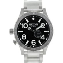 Nixon 51-30 Tide Black Rotating Dial Lefty Mens Watch A057000