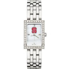 North Carolina State Wolfpack Ladies Allure Watch Stainless Bracelet LogoArt