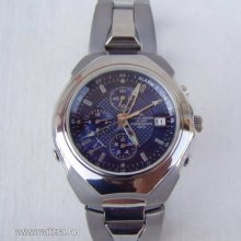 Nos Jacques Lemans Alarm Chronograph With Exceptionally Beautiful Dial