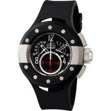 Nvicta Chronograph Black Dial Date Polyurethane Strap Men's Watch 5688