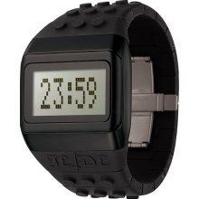 ODM Unisex JD/DC Pop Hours Digital Plastic Watch - Black Rubber Strap - Digital Dial - JC01-13