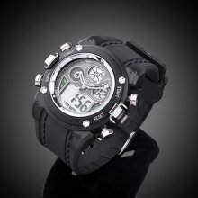 Ohsen Alarm Men's Analog Digital Sport Quartz Wrist Watch+free Box Multi-color